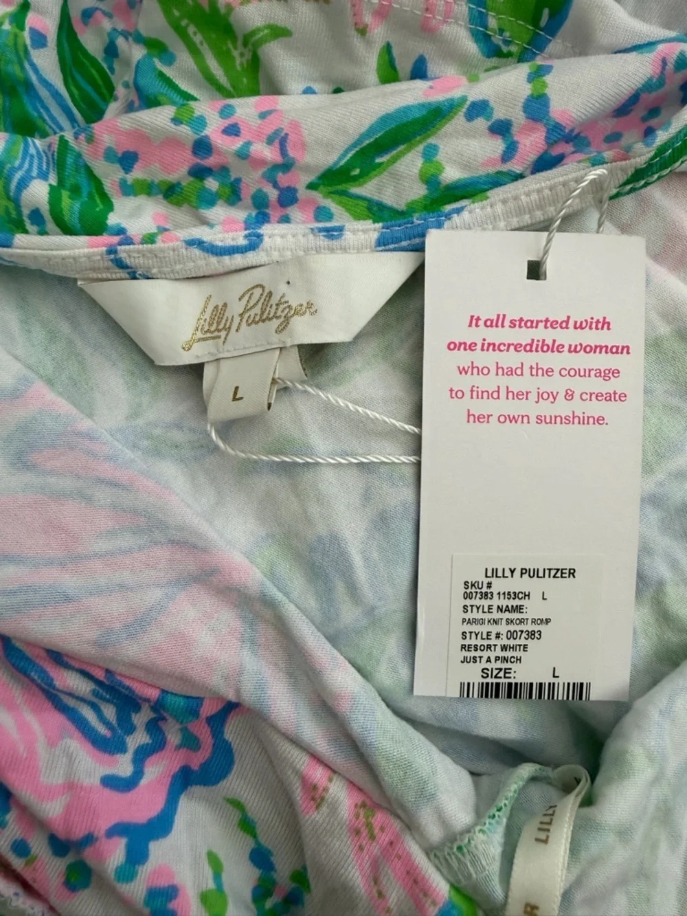Lilly Pulitzer Parigi Skort Romper Size Large NWT - Picture 6 of 7